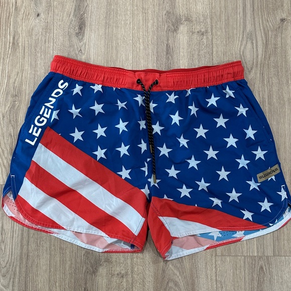 Legends American Flag Shorts XXL linerless - Picture 1 of 3